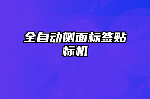 全自動側(cè)面標(biāo)簽貼標(biāo)機