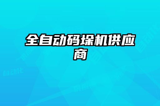 全自動碼垛機(jī)供應(yīng)商