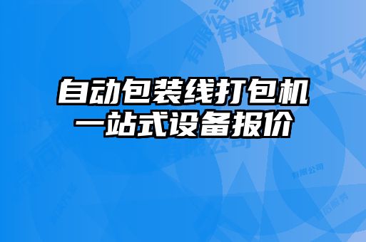 自動包裝線打包機(jī)一站式設(shè)備報(bào)價