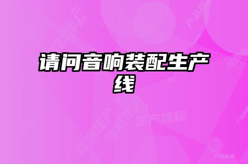 請(qǐng)問(wèn)音響裝配生產(chǎn)線(xiàn)